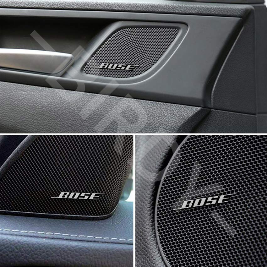 Premium Harman Kardon BOSE Badge 3D Aluminum Car Audio Stickers (4 HM da