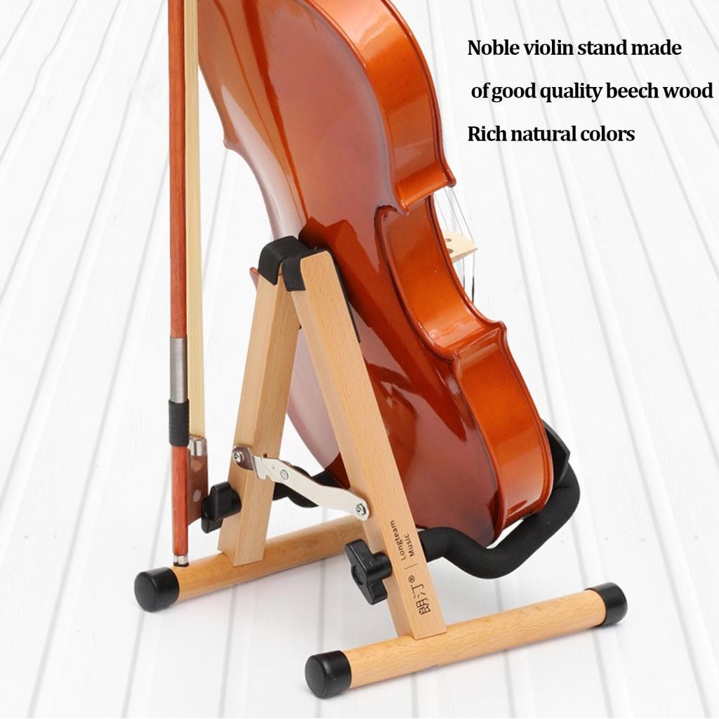 Wood Violin Stand Wooden Display Holder Folding Detachable Forulele ...