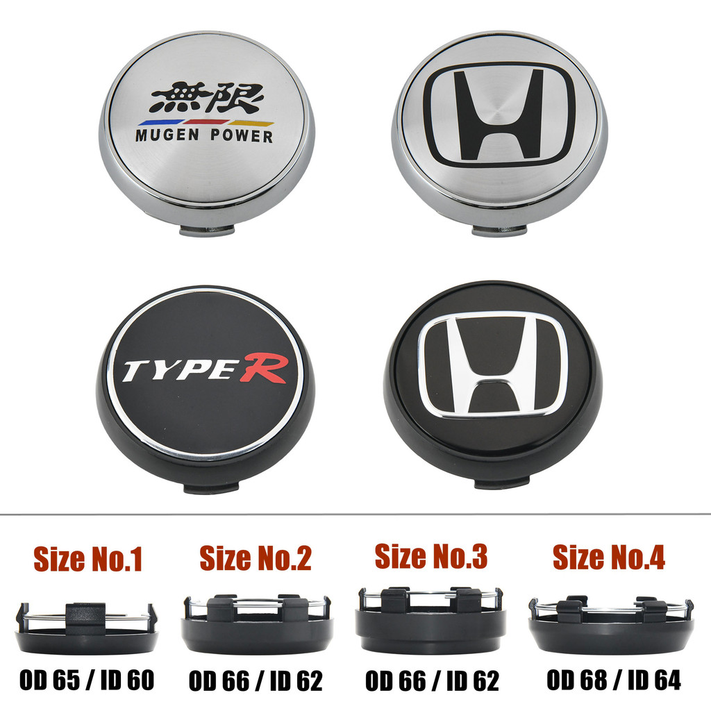 HONDA Wheel Cap 65mm Spoon Sport Rim Cap MUGEN TYPER VTEC 66mm Hub Cap ...
