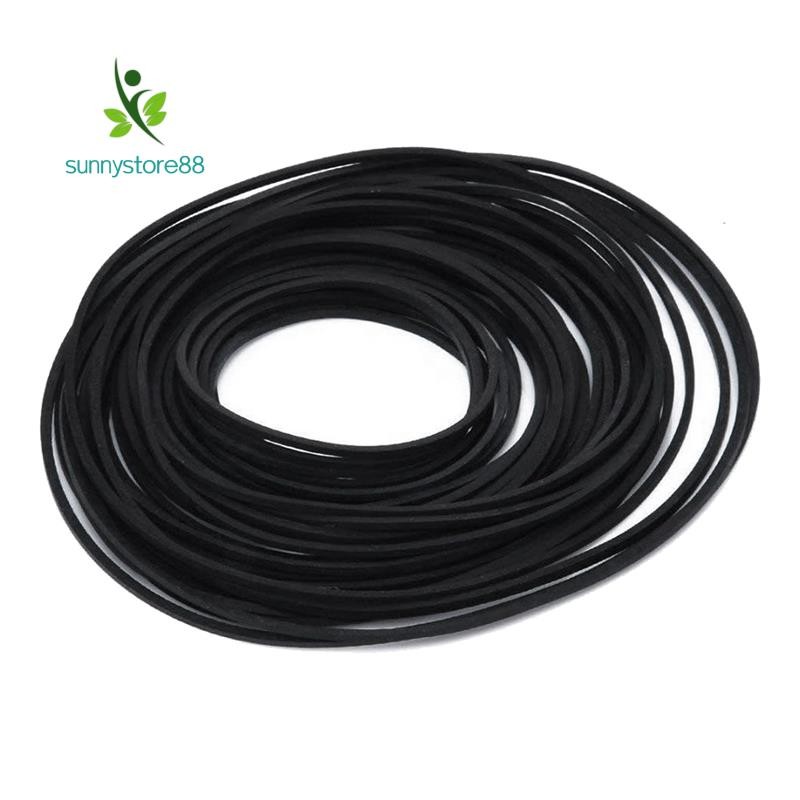 Kanayu 100 Pcs Recorder Rubber Belts 40-135 Mm Square