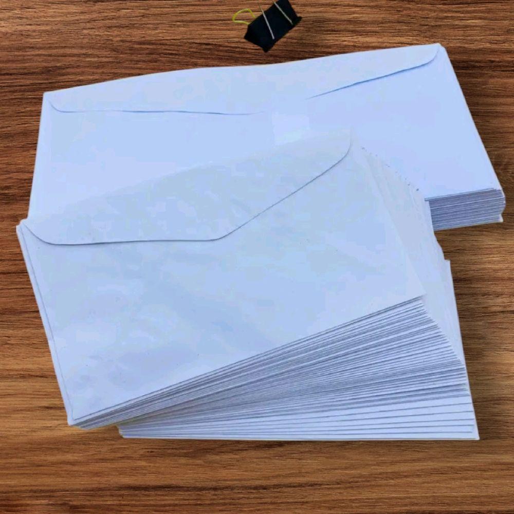 50 Pcs White Envelopes - Short and Long Supplies for Office | Shopee ...