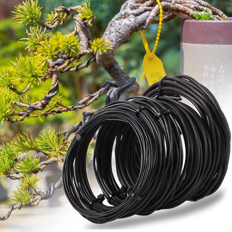Bonsai Aluminum Wire 1kg - Black Corrosion Resistant Shaping Wire For Bonsai Trees