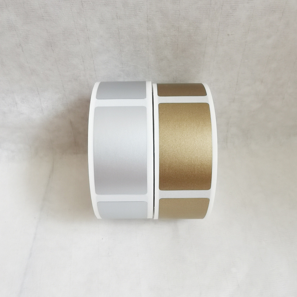 500pcs/Roll 23*42mm Golden Or Silvery Scratch Off Sticker DIY Coupon ...