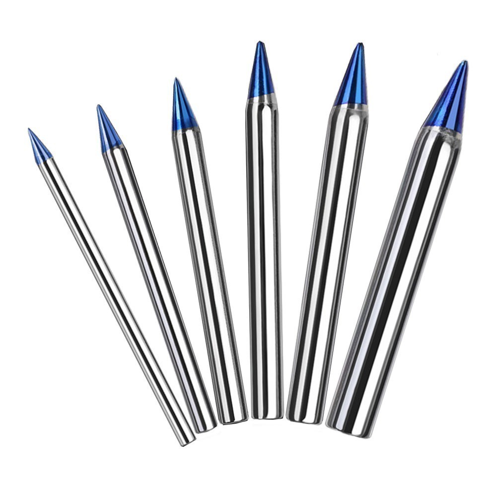 Comprehensive Set of Blue Pointed Welding Tips for External Heat ...