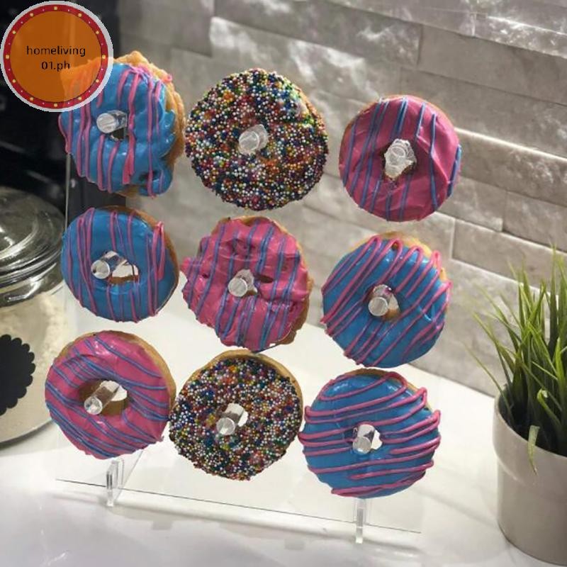 homeliving01 Donut Wall Display Donut stand for Parties Clear Acrylic ...