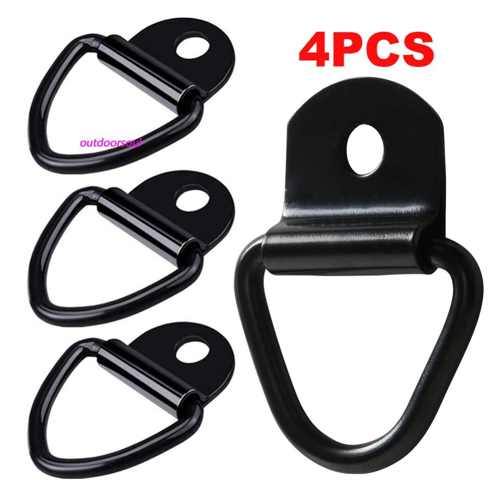 4Pcs Point Lashing Ring Steel Bolt On Tie Down Points Pickups Rail ...