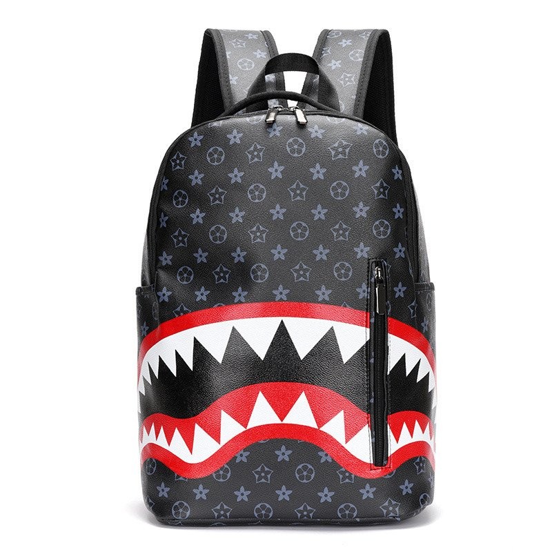 ♥♥Good Product Recommendation♥♥Men's Bag New Shark Mouth Teeth Print ...