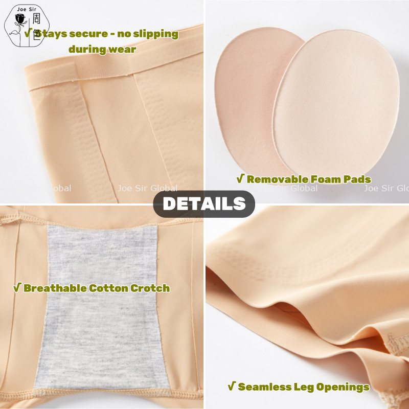 Joe Sir Hips Padding Padded Panty With Foam Seamless Boy Leg Panty Hip ...