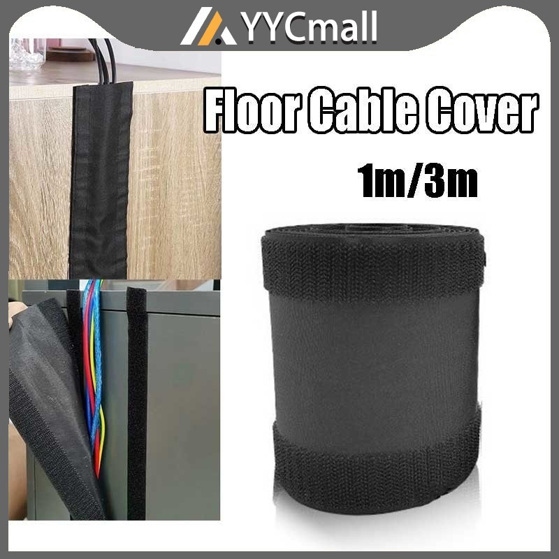 1/3M Nylon Floor Cable Cover Cable Grip Strip Wire Protector With Self ...