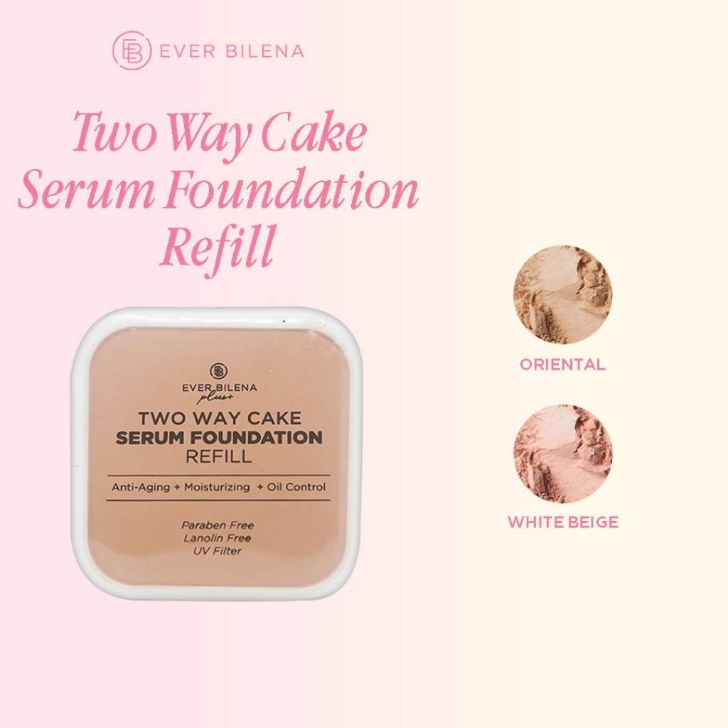 EB Plus Two Way Cake Serum Foundation Refill 9g [Powder, Foundation ...