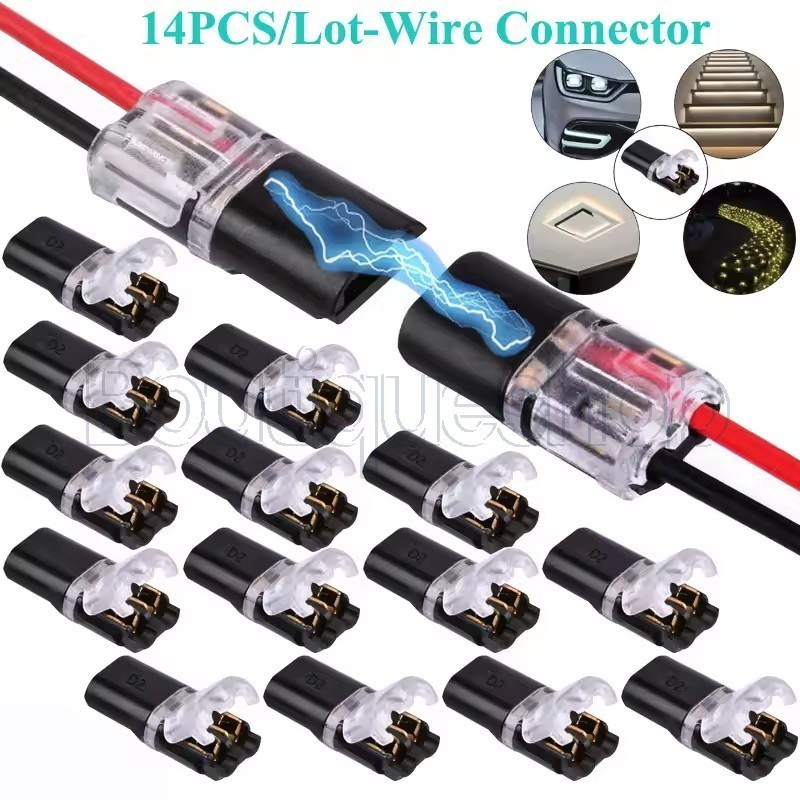50-10Pcs 2 Pin Way Plug - Universal Car Wire Cable - Electrical ...