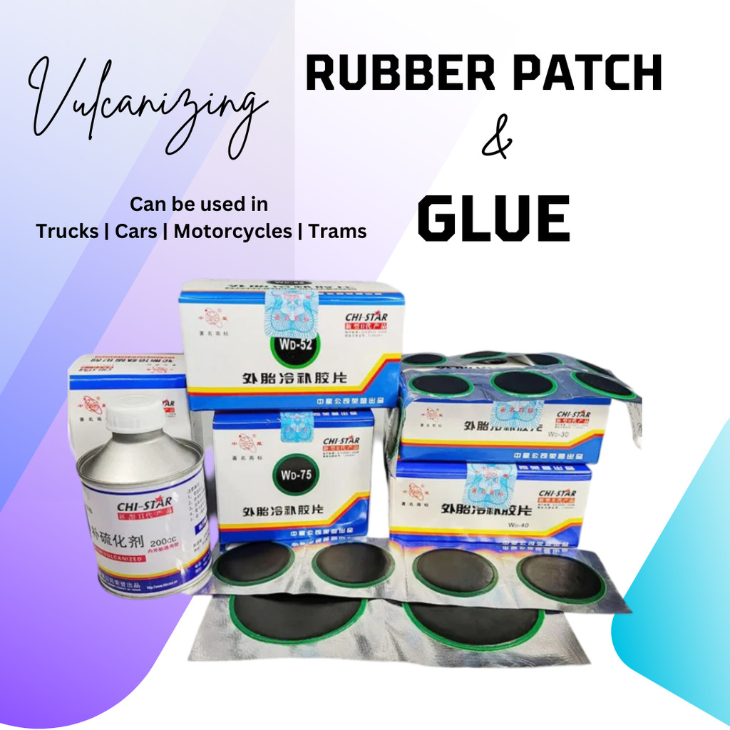 30mm 40mm 52mm Vulcanizing tire patch Car Round Natural Rubber Tire ...