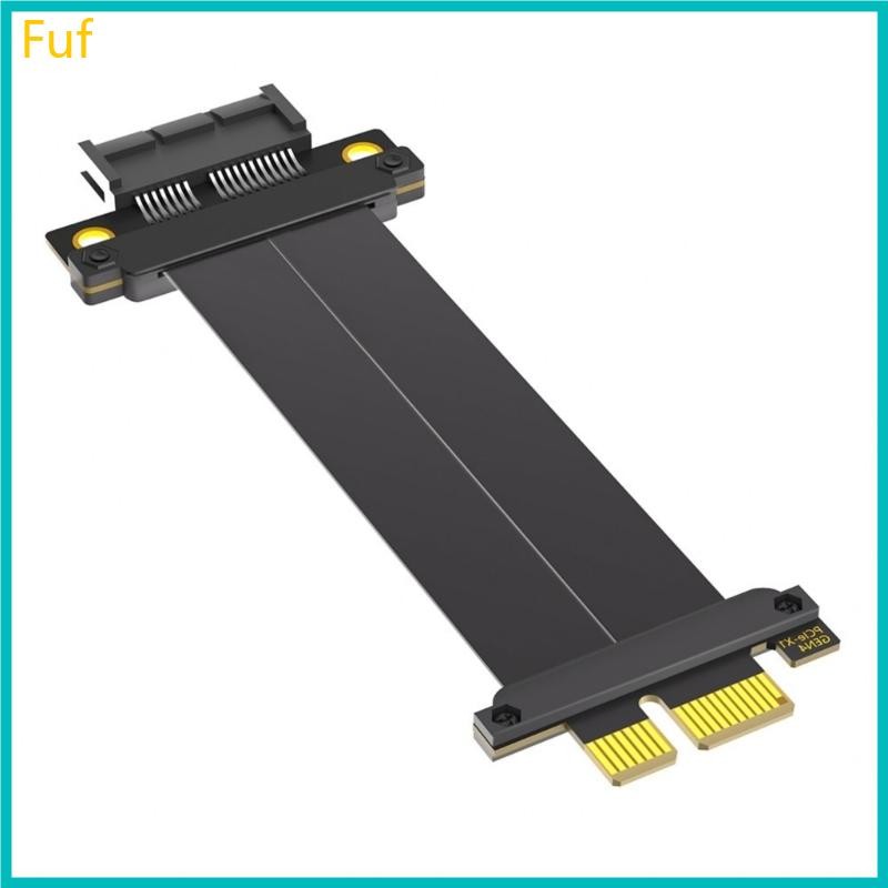 Fuf PCIE 1X Cable PCIE4 0 Risers Card 180 Degree to 180 Degree Flat ...
