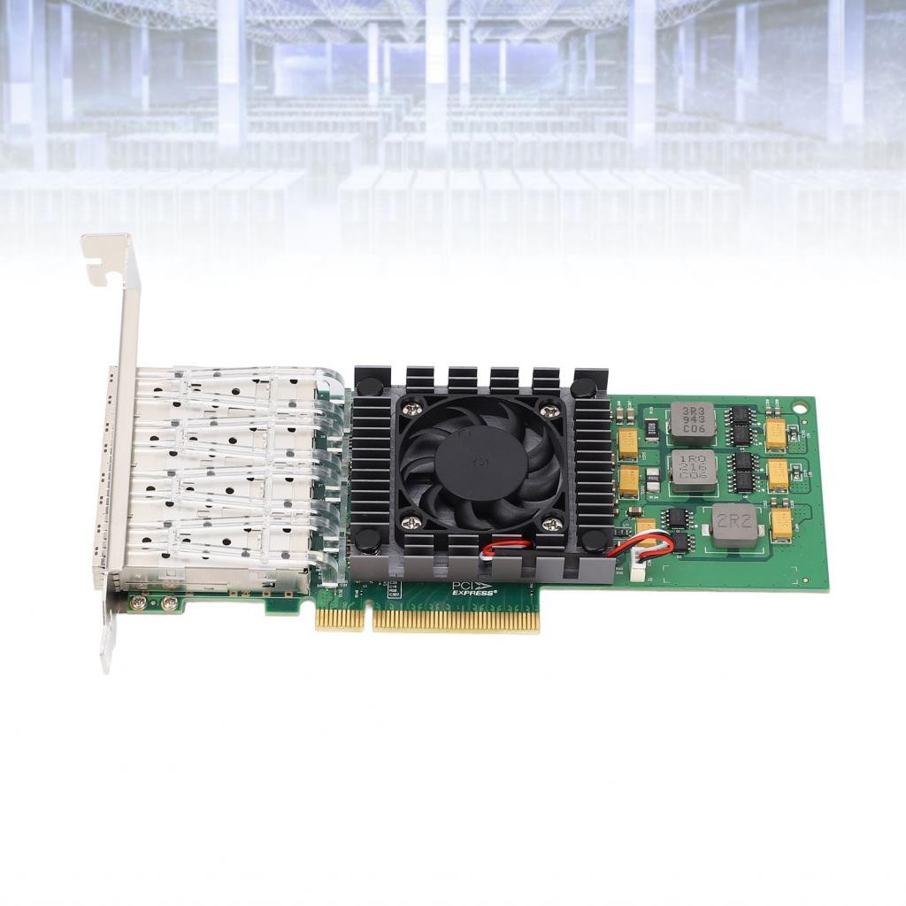 Tominihouse PCIe X8 Network Card Ethernet Server Adapter Wide ...