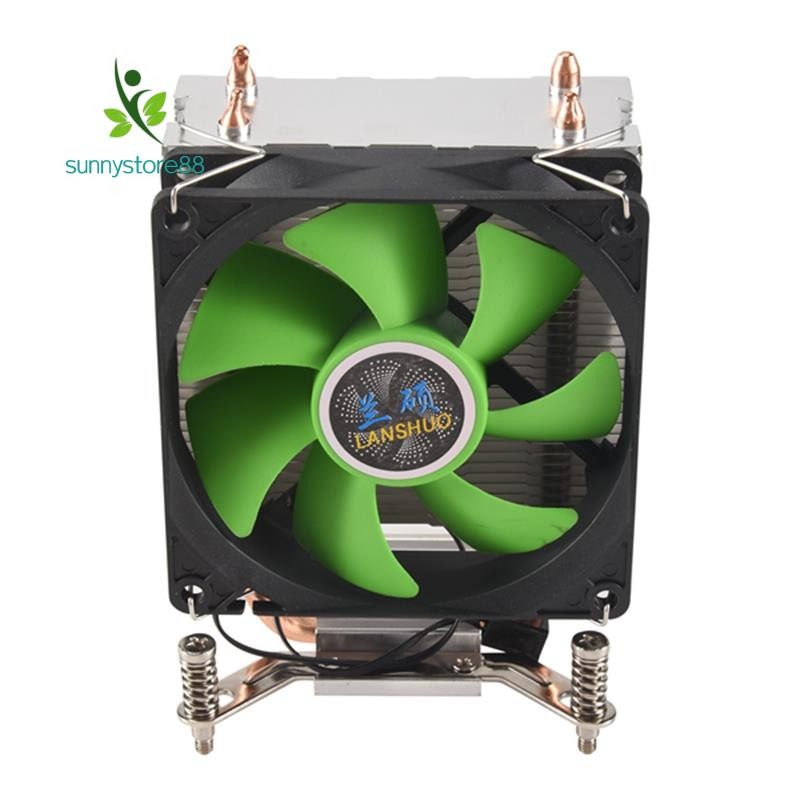 CPU Cooler 2 Heat Pipes Ultra Quiet Cooler Fan CPU Radiator for LGA ...