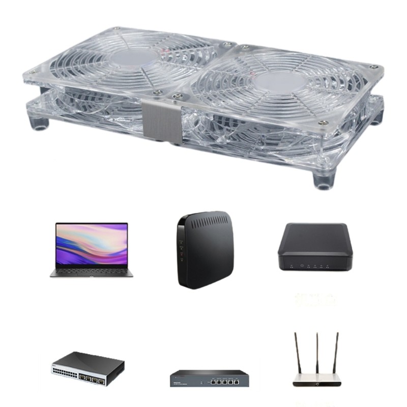 EZR PC Coolers TV Box Quiet 1800rpm 5V USB Power 120mm Router Cooling ...