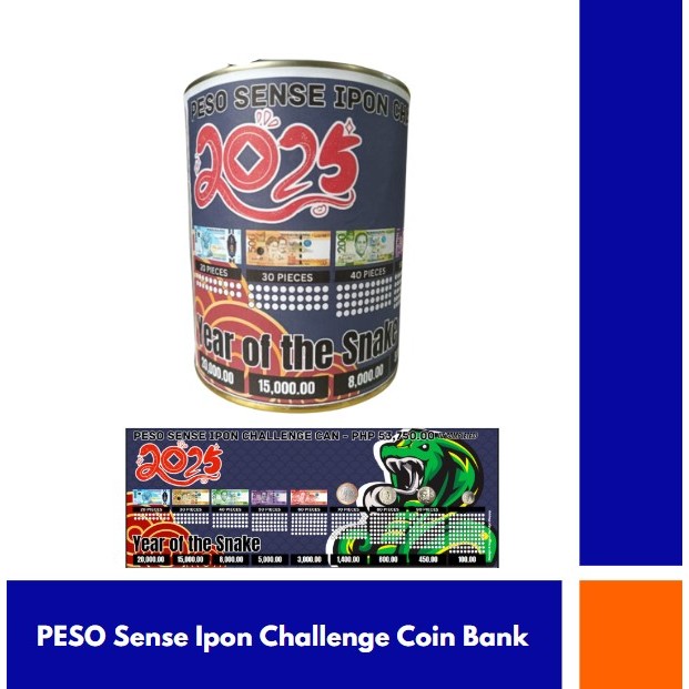 Peso Sense Ipon Challenge 2025 ( YEAR OF THE SNAKE ) Design 2 Shopee