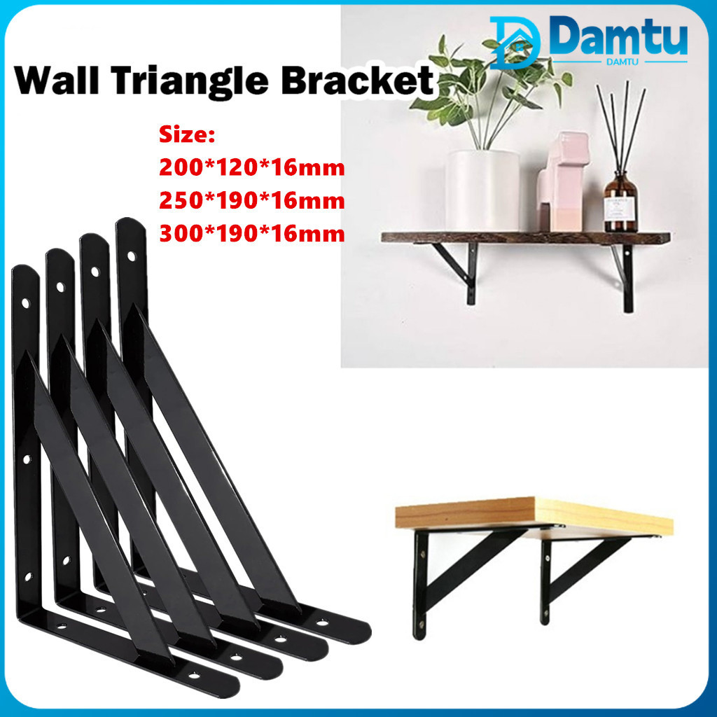 Wall Triangle Bracket Heavy Duty Shelf Brackets Metal Angle Bracket L ...