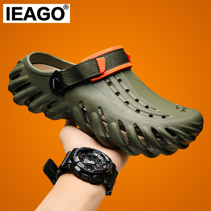 IEAGO Original New Fashion Soft Sandals Men's EVA Casual Thick Bottom ...