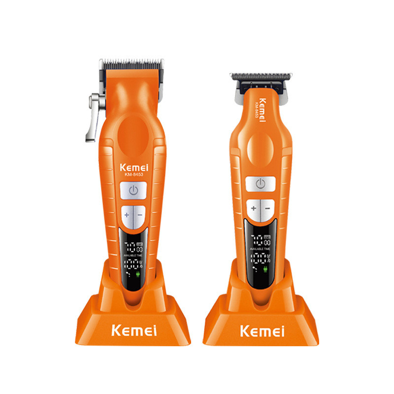 Professional electric clipper set with adjustable electric hair clipper ...