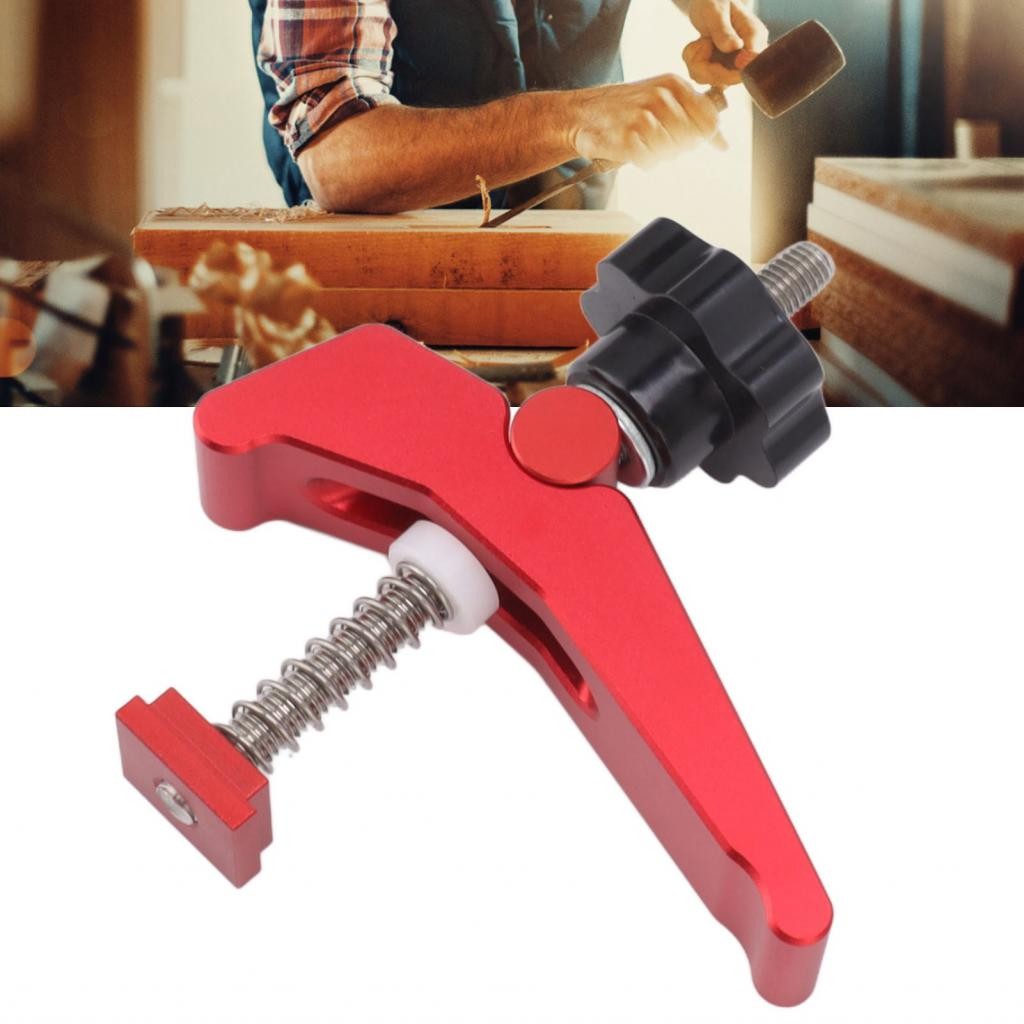 Hold Down Clamp T Track Quick Acting Aluminium Alloy Red Slot CNC ...