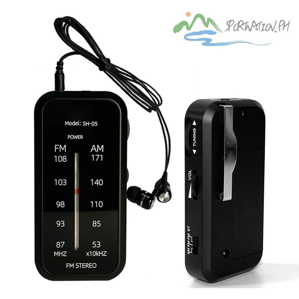 Pocket Radio Includes Headphones Portable Battery Operated Radio with ...