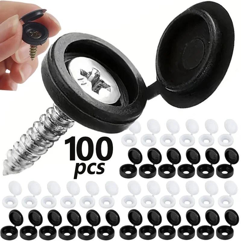 100pcs Screw Decorative Cover Cross Screw Nail Cap Folding Buckle for ...