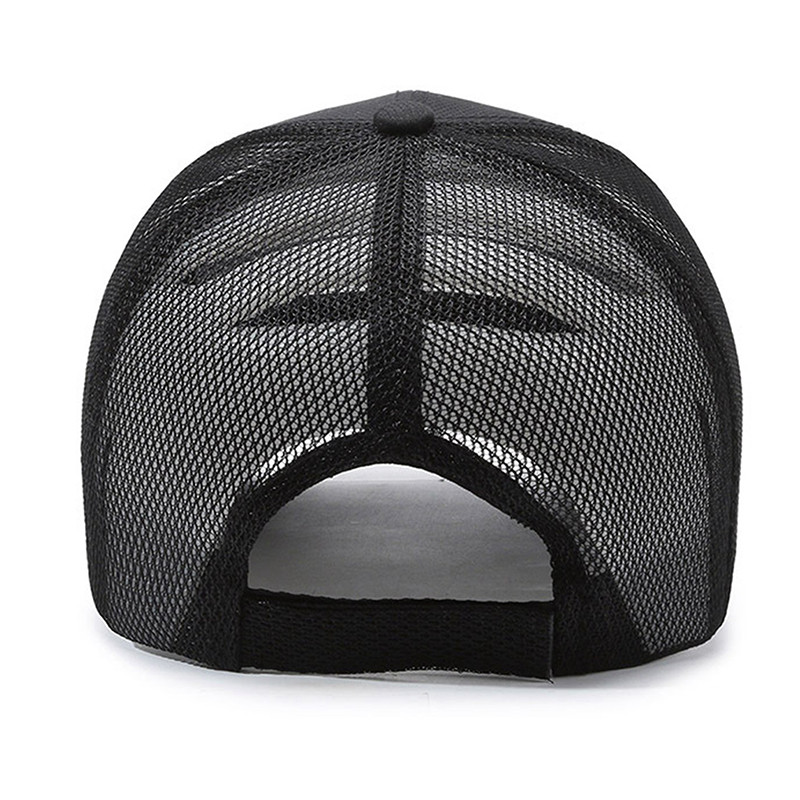 WY Mesh Short Brim Baseball Cap Men Women Breathable Dad Hat Adjustable ...