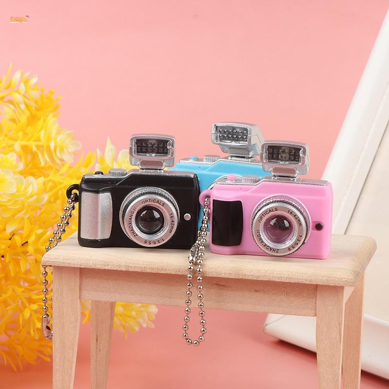 Sweet Mini Digital Camera Model 1:12 Dollhouse Camera LED Flash ...