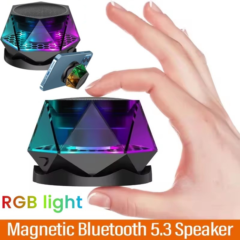 Outdoor Magnetic Bluetooth Speaker Wireless Portable Mini Travel Stereo ...