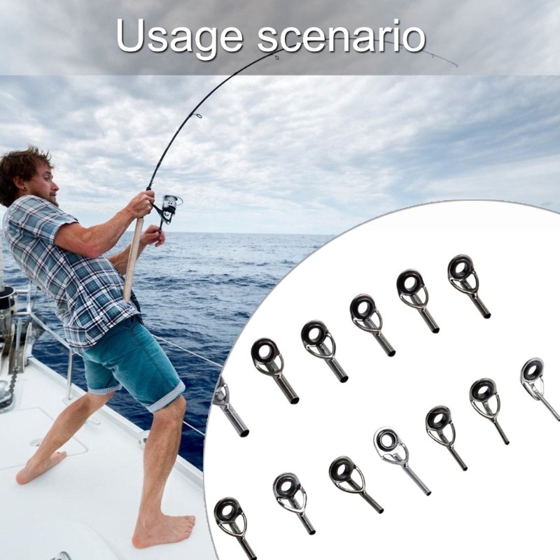 zzz Ceramic Lined Fishing Rod Eyelets Building Guide Stainless Steel ...