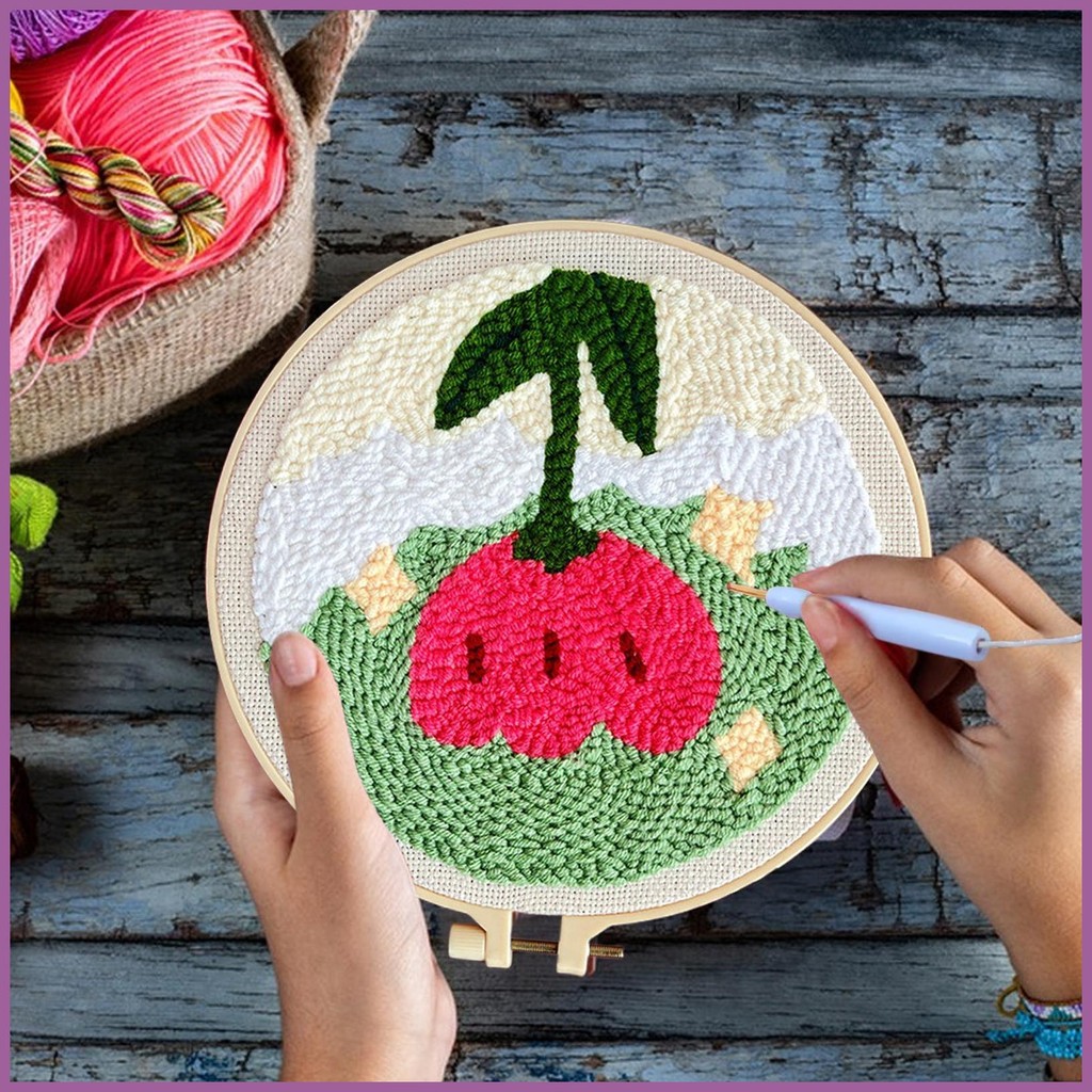 Punch Needle Set Beginners Punch Needle Set Hand Embroidery Kit Cute ...