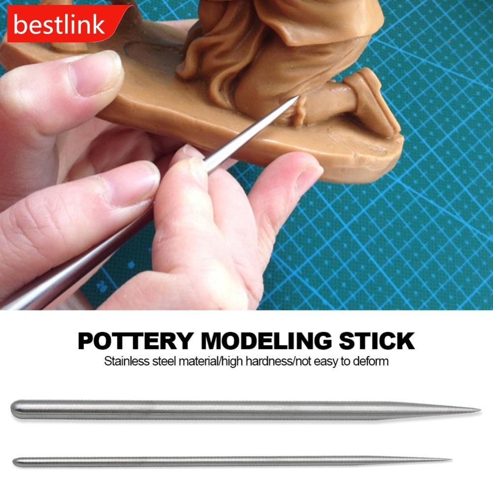 BESTLINK Pottery Stainless Steel Modeling Stick Acupressure Texture ...
