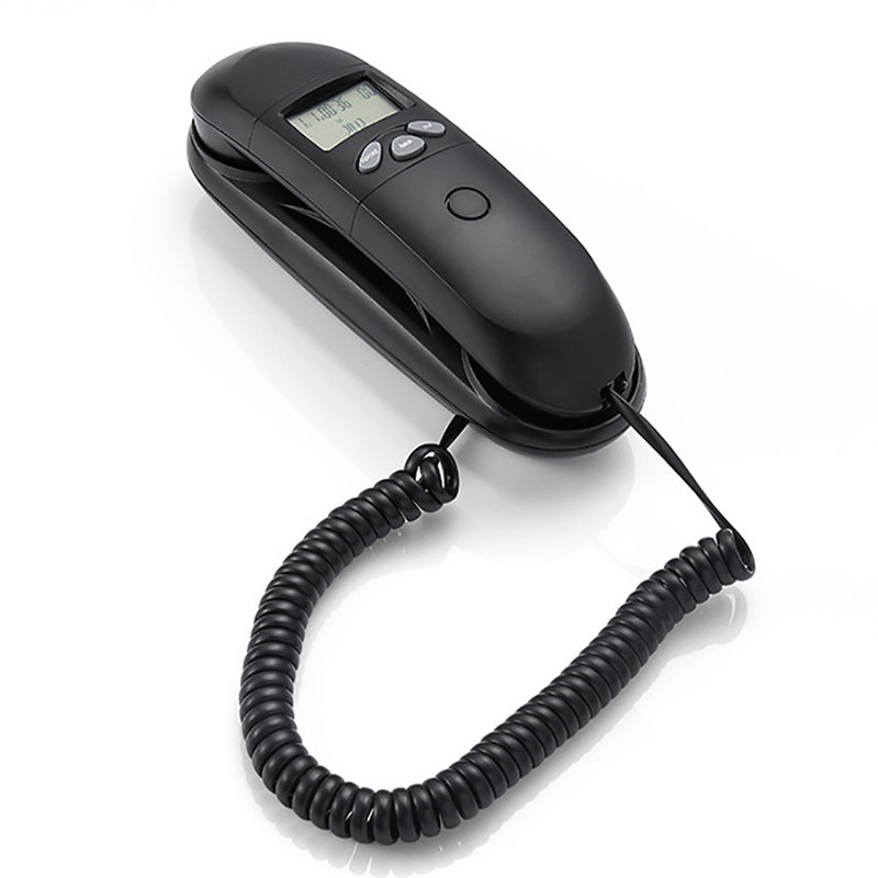 Mini Trimline Corded Phone Fixed Telephone Desk Landline Phone Wall ...