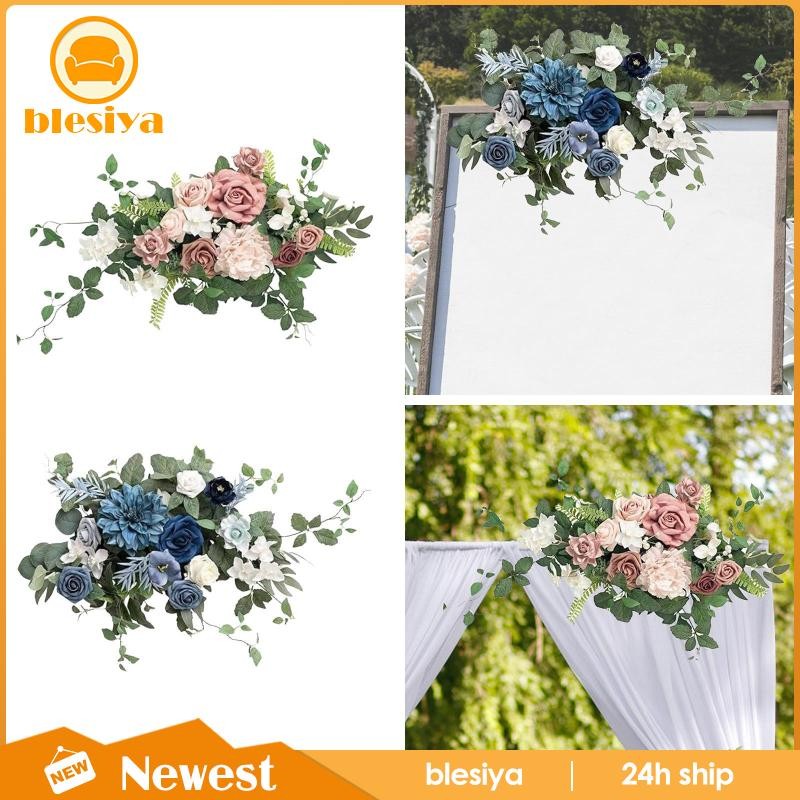 [Blesiya] Wedding Floral Swag Welcome Sign for Table Centerpieces ...