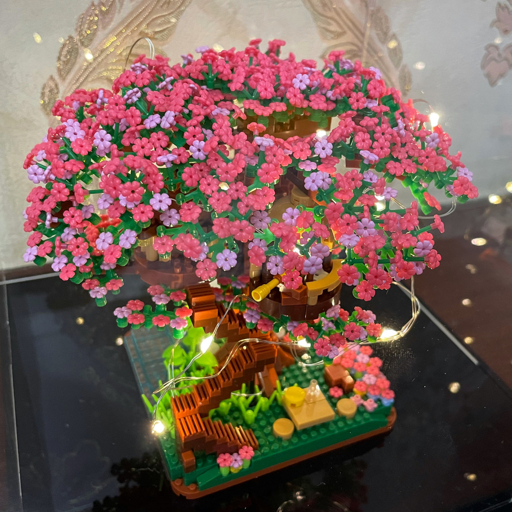 Mini Sakura Tree Building Blocks Set Diy Cherry Blossom Bricks with ...