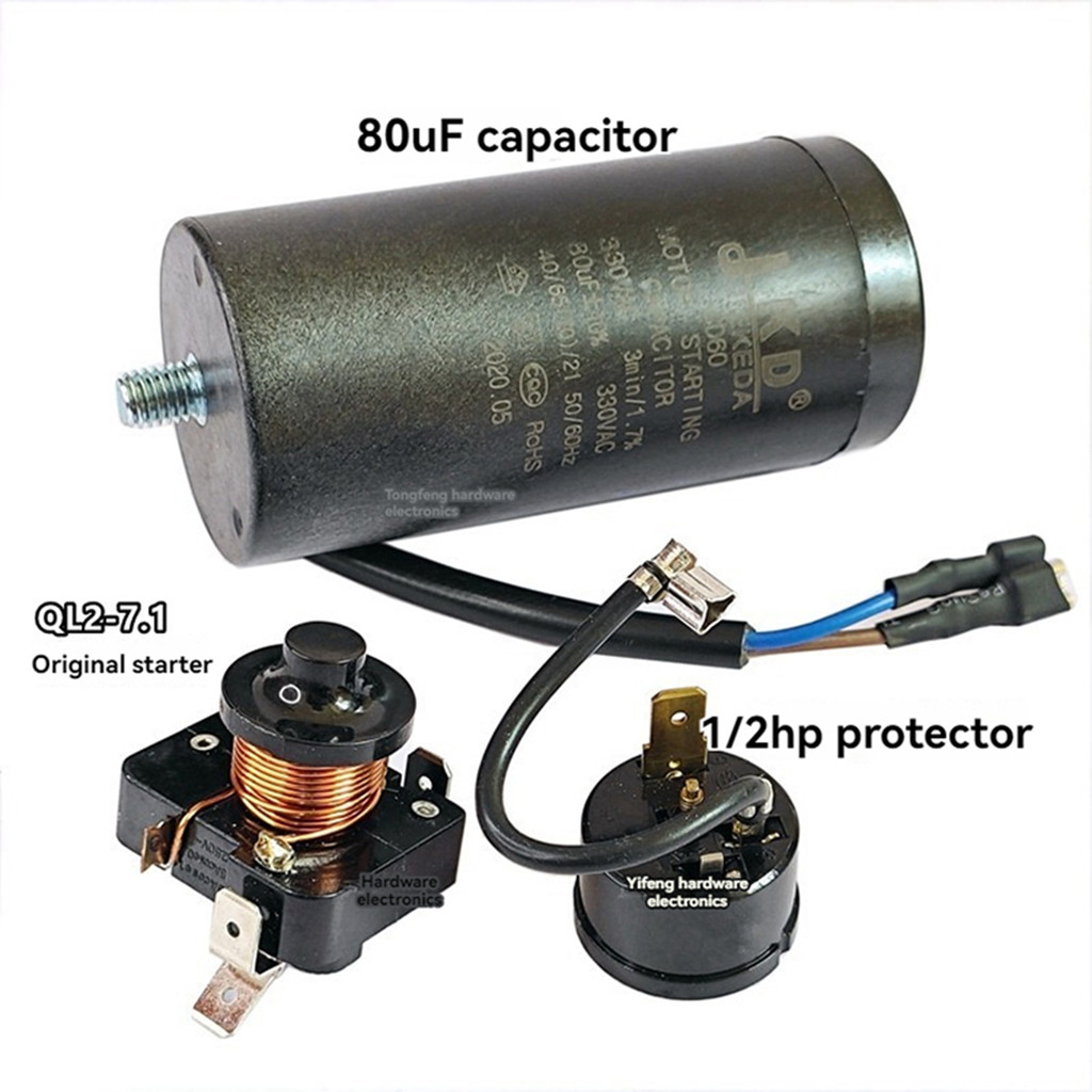 Replacement Heavy Duty QL2-7.1 Starter 1/2h Round Protector 80uf ...