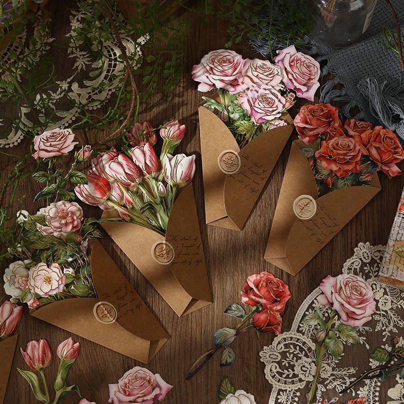 Vintage Flower Cutouts Paper Spring Summer Bulletin Board Decorations ...