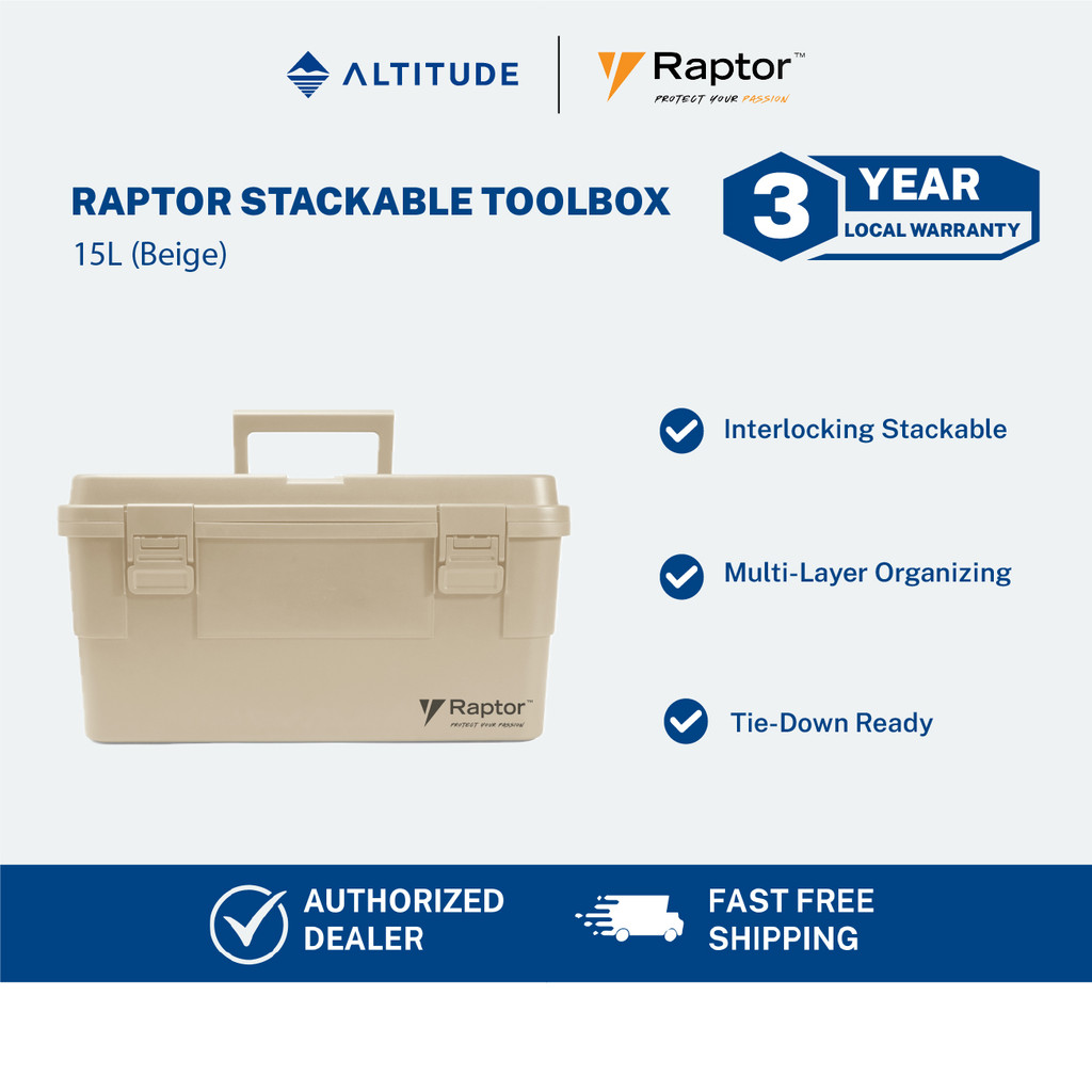 Raptor Case Utility 15L Stackable Tool box | Shopee Philippines