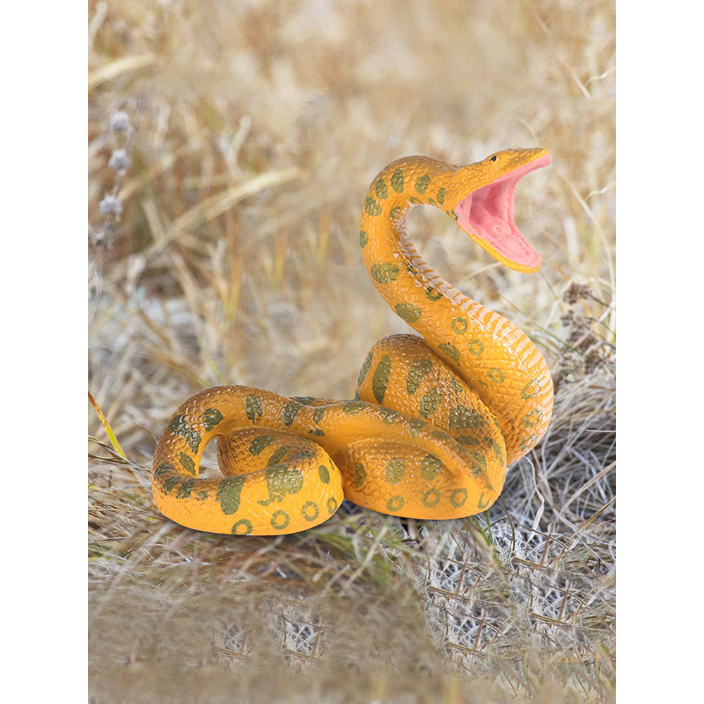 EAS-Artificial Anaconda Realistic Rubber Snake Halloween Toys Party ...