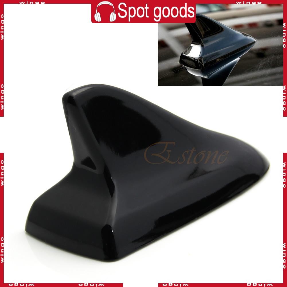 Win Shark Fin Antenna Roof Aerial Universal Black Car Suv Decor For