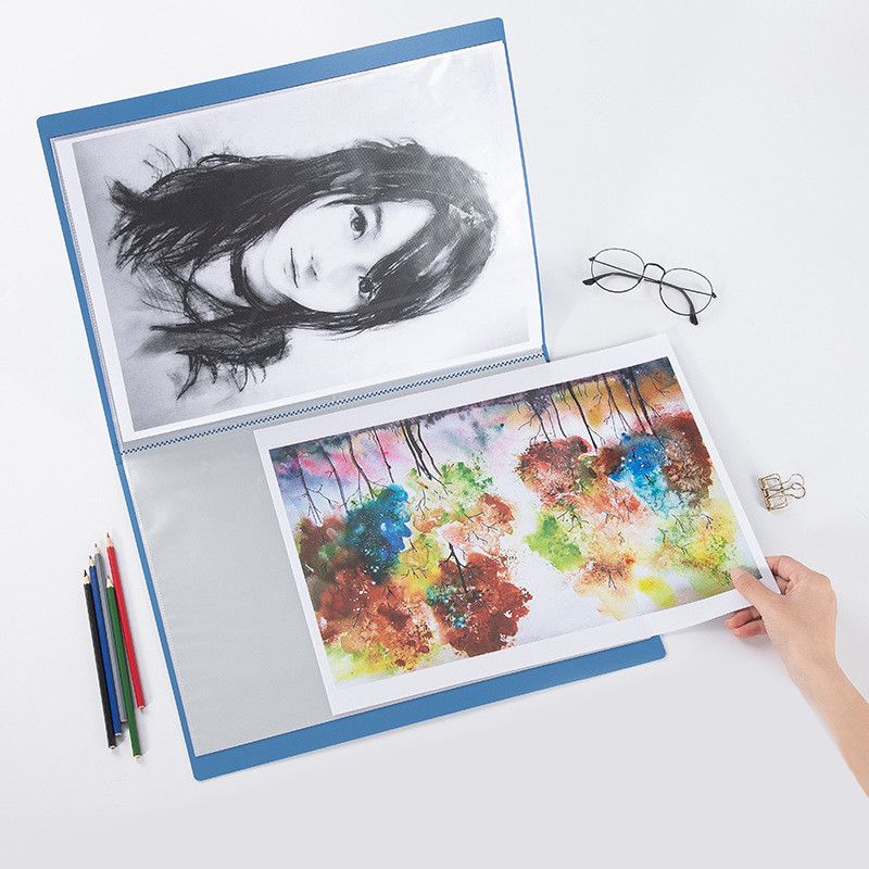 A3 Data Book A3 10pockets Folder Drawing Sketching Art Book Storage ...