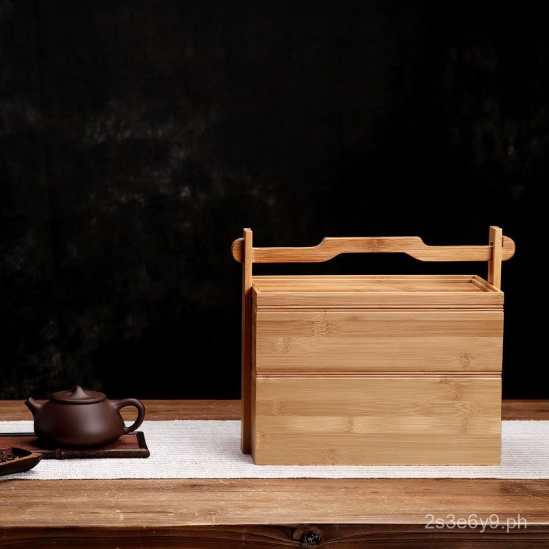 Bamboo Chinese Tea Set Hand-Carried Box Bamboo Box Tea Box Tea Set ...
