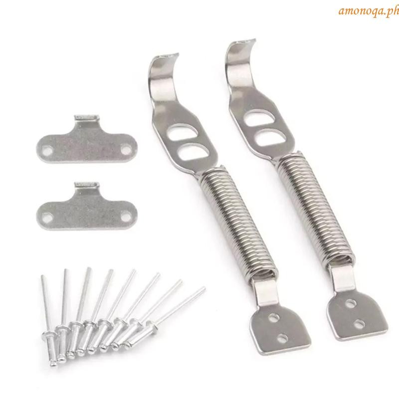 amonoqa Bonnet Springs Fastener Clips Car Hood Spring Pin Kit Hood Pin ...