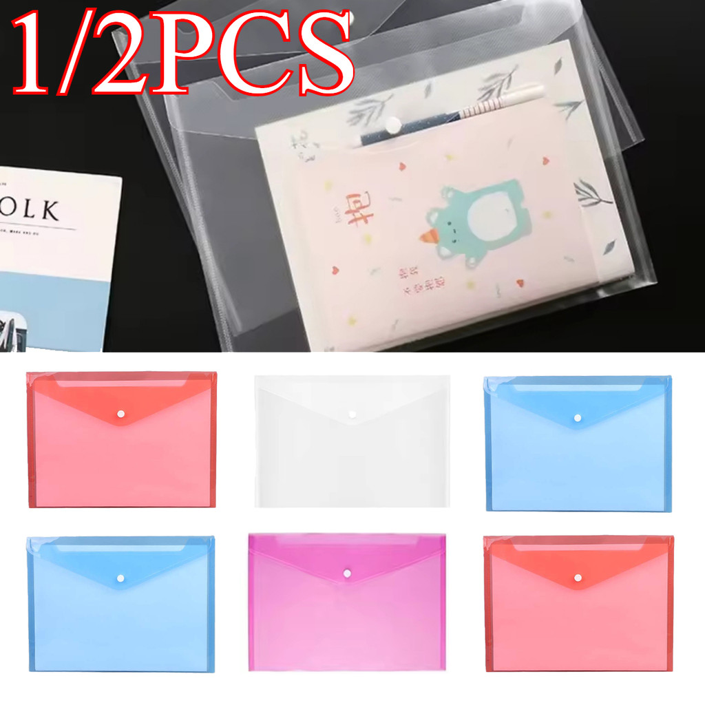 1/2PCS Multifunctional A4 File Folder Candy Colors School Supplies ...