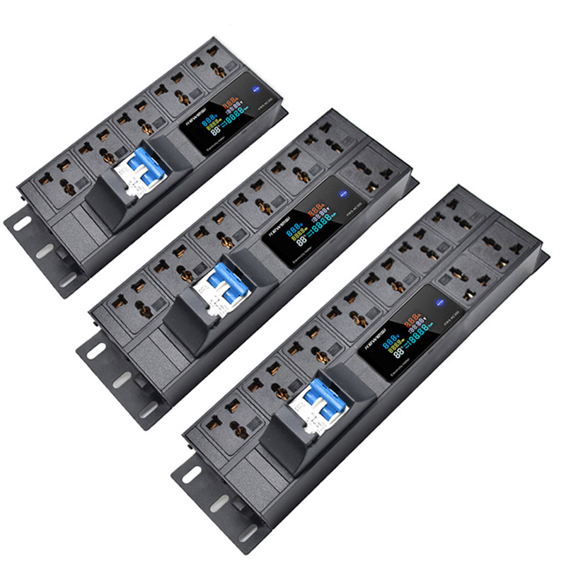 Desktop Socket digital display PDU power strip, 5/7/9/11/13/15/17/19 ...