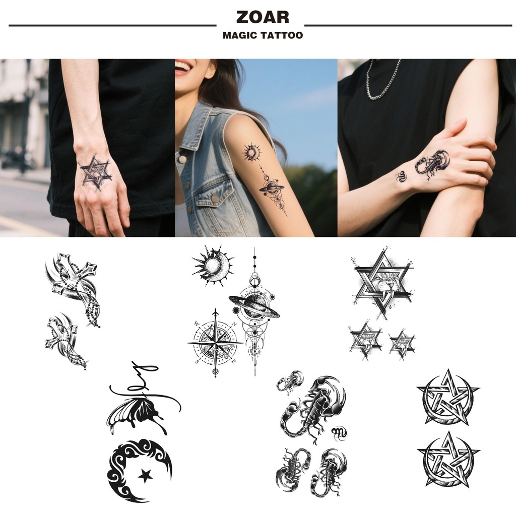 Pagpapadala mula Bulacan Temporary tattoo sticker ZOAR-38【Collection ...