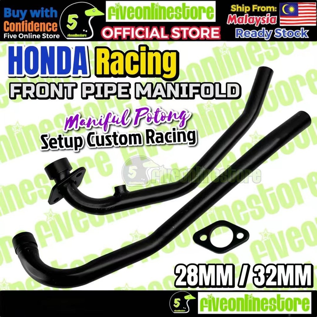 RS150 RSX150 KRISS Custom Racing Black Manifold Maniful Potong Exhaust ...
