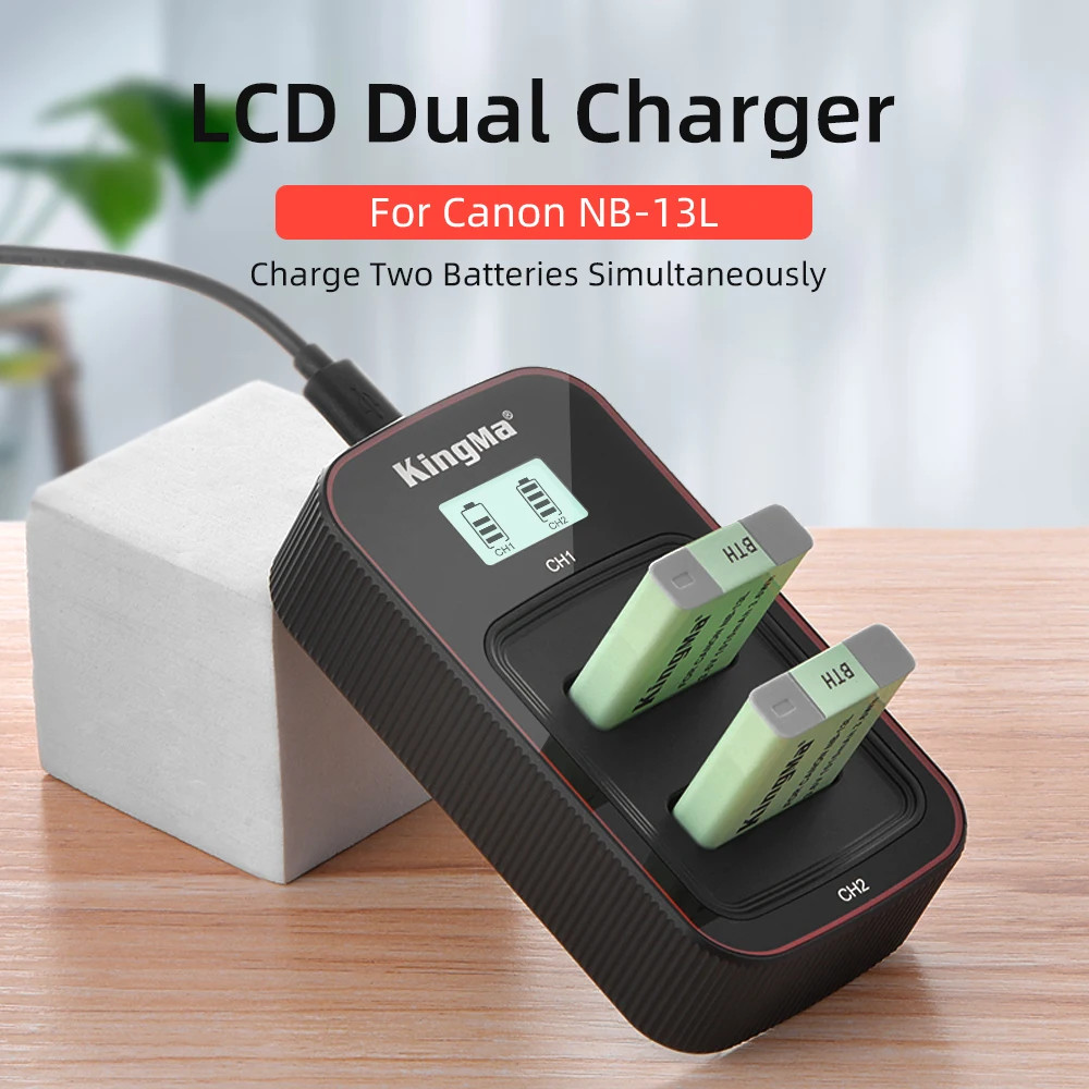 AccuCell-oplader geschikt voor Canon NB-7L, Powershot G10 | APLNB7L