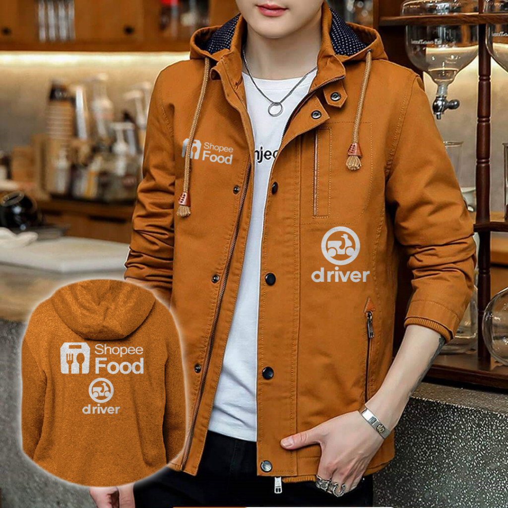 LATEST SHOPEEFOOD JACKET SEMI PARKA MODEL / LOGO AND WRITING FROM ...